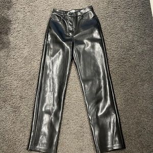 Aritzia Wilfred Melina Leather Pants